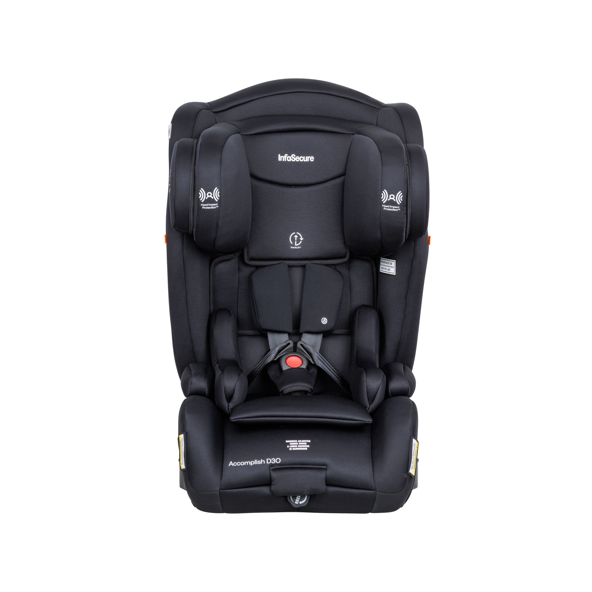 Infasecure Accomplish D30 Harnessed Car Seat Ebony