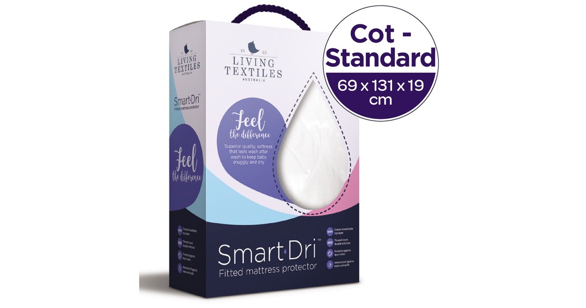 Smart-Dri Mattress Protector Cot Standard Baby Bunting AU