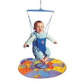 Jolly Jumper Bouncer with Musical Mat Elite - Blue image 0