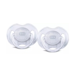 Avent Soother - Translucent - 6-18 Months - 2 Pack - Assorted image 0
