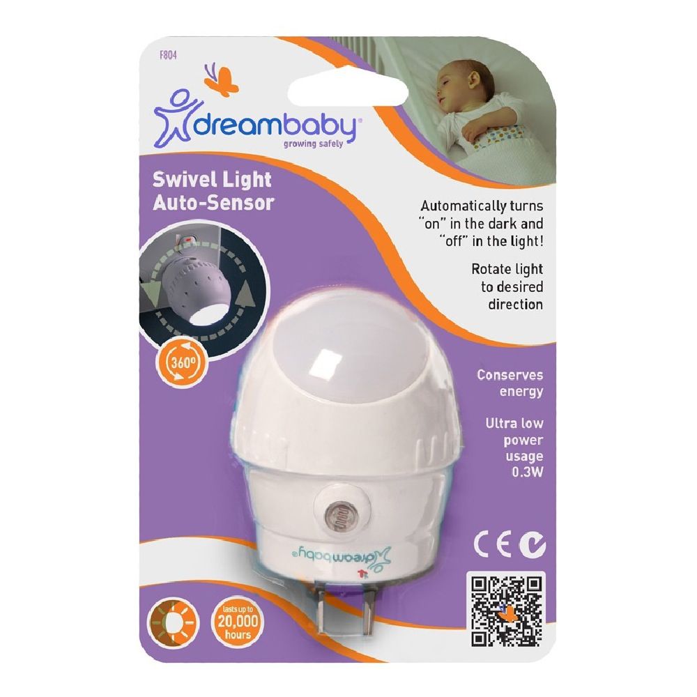 Dreambaby Swivel Auto Sensor LED Night Light Night Lights Baby