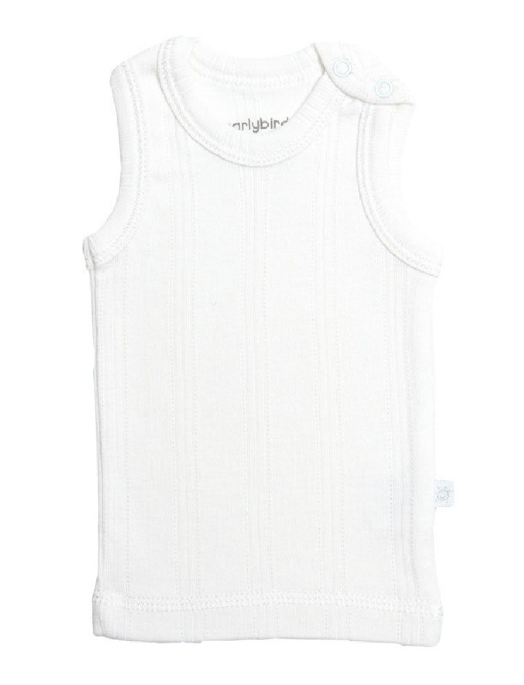 Earlybirds Singlet White Medium 1.5-2.5 kg