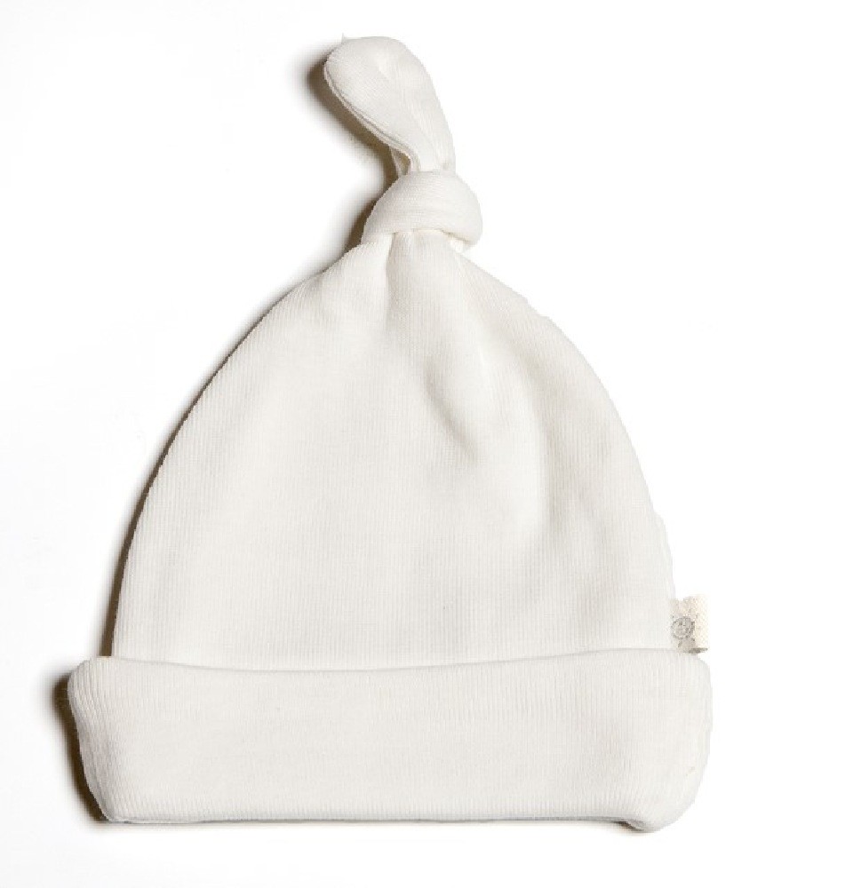 Earlybirds Rib Knot Hat White Medium 1.5-2.5 kg
