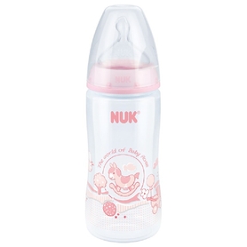 NUK First Choice Plus Bottle - Baby Rose - 300ml - 6-18 Months