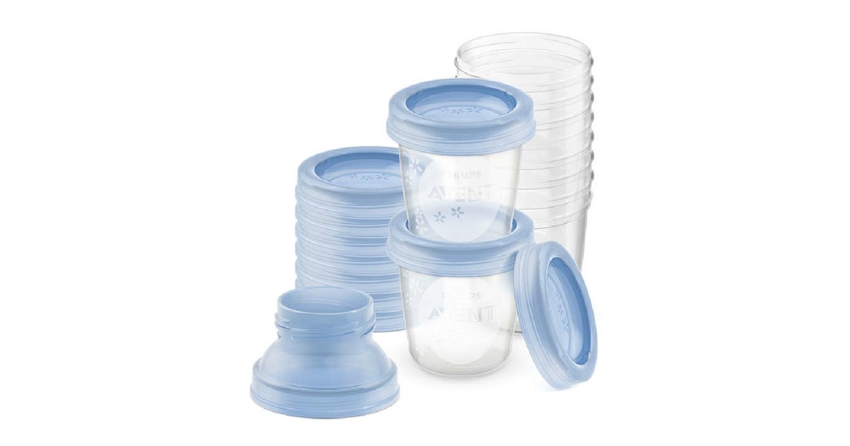 Avent Breast Milk Storage Cups 180ML 10 Pack Baby Bunting NZ