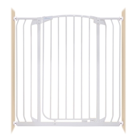 Dreambaby Chelsea Xtra-Tall Auto-Close Gate Pressure Mounted Fits Gaps 97-108 (cm) White