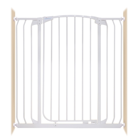 Dreambaby Chelsea Xtra-Tall Auto-Close Gate Pressure Mounted Fits Gaps 97-108 (cm) White image 0 Large Image
