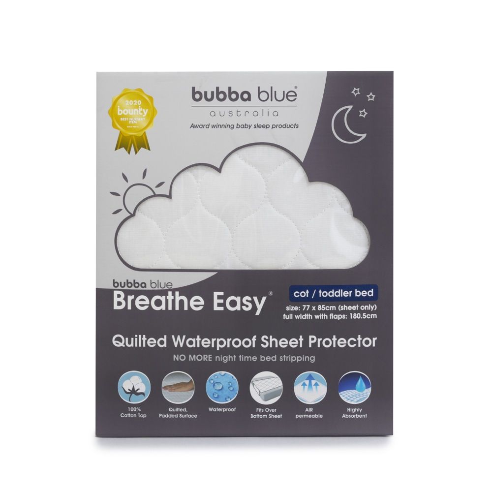 Bubba blue quilted mattress protector best sale