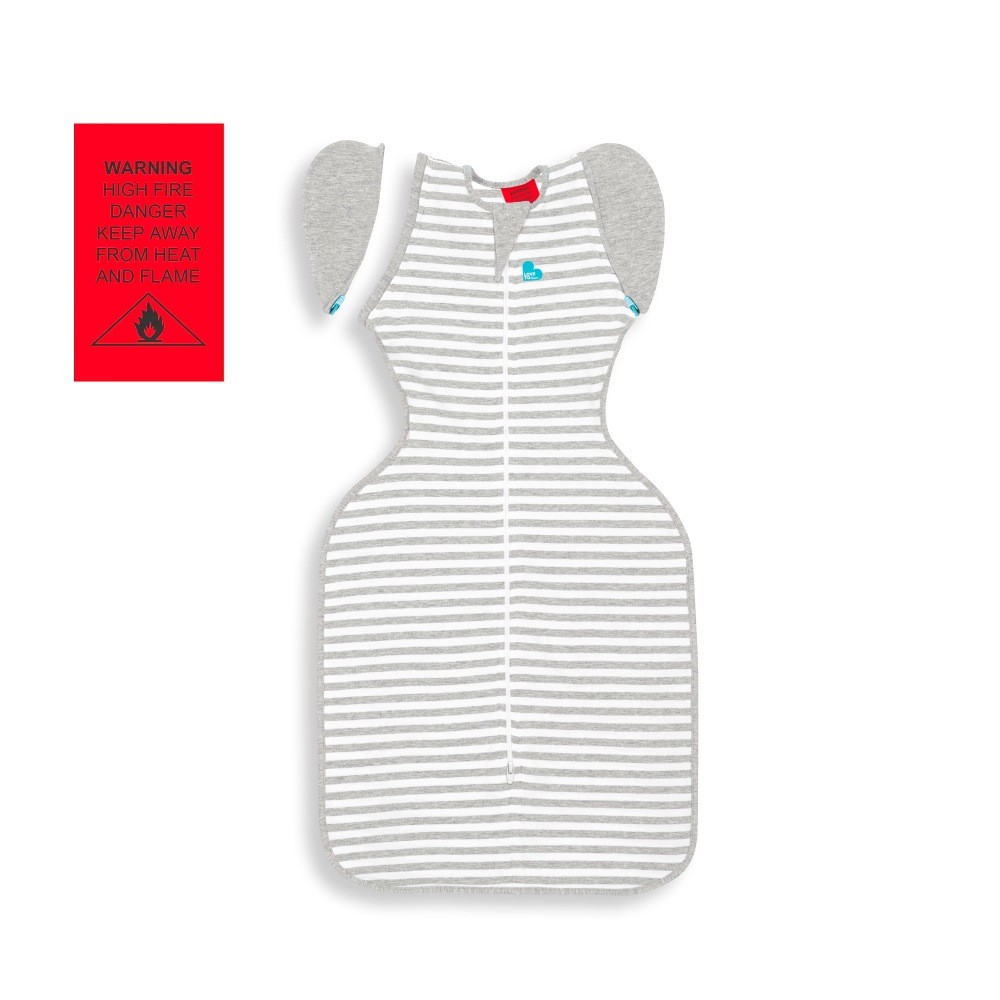 Love To Dream Swaddle Up Transition Bag 1.0 Tog Grey Medium Swaddles