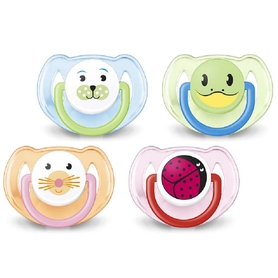 Avent Soother - Animal - 6-18 Months - 2 Pack - Assorted
