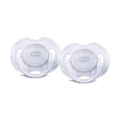 Avent Transparent Soother 0-6 Months - 2 Pack image 0 Large Image