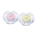 Avent Transparent Soother 0-6 Months - 2 Pack image 1