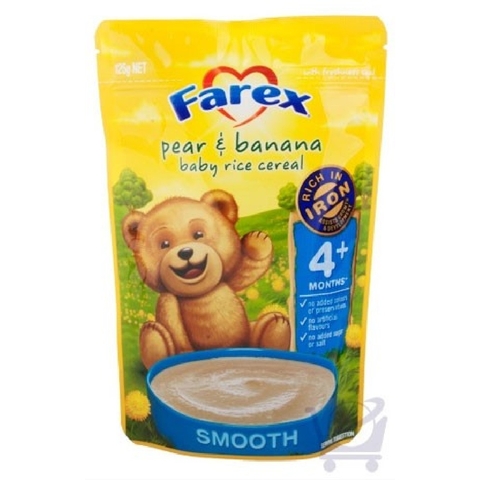 Farex Pear & Banana Baby Rice Cereal 125g 4mth image 0 Large Image