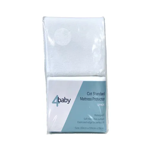 4Baby Mattress Protector Cot Standard 2 Pack