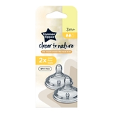 Tommee Tippee Closer To Nature Teat - Medium Flow - 2 Pack image 1