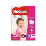 Huggies Nappies Mega -Toddler Girl Size 4 108 Pack image 1