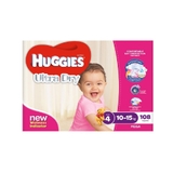 Huggies Nappies Mega -Toddler Girl Size 4 108 Pack image 2