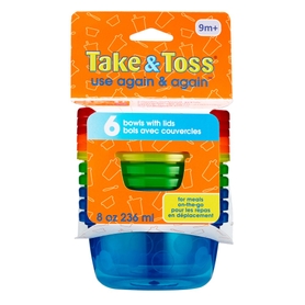 Take & Toss Bowls With Lid 6pk