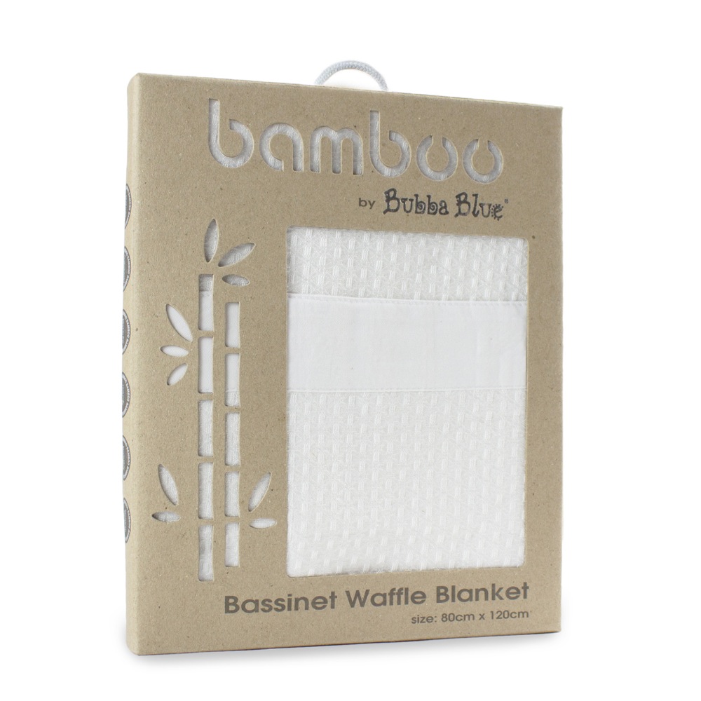 Soft/Lightweight/Breathable Kidz Kiss Bamboo Bassinet Waffle Blanket 3 Sets 