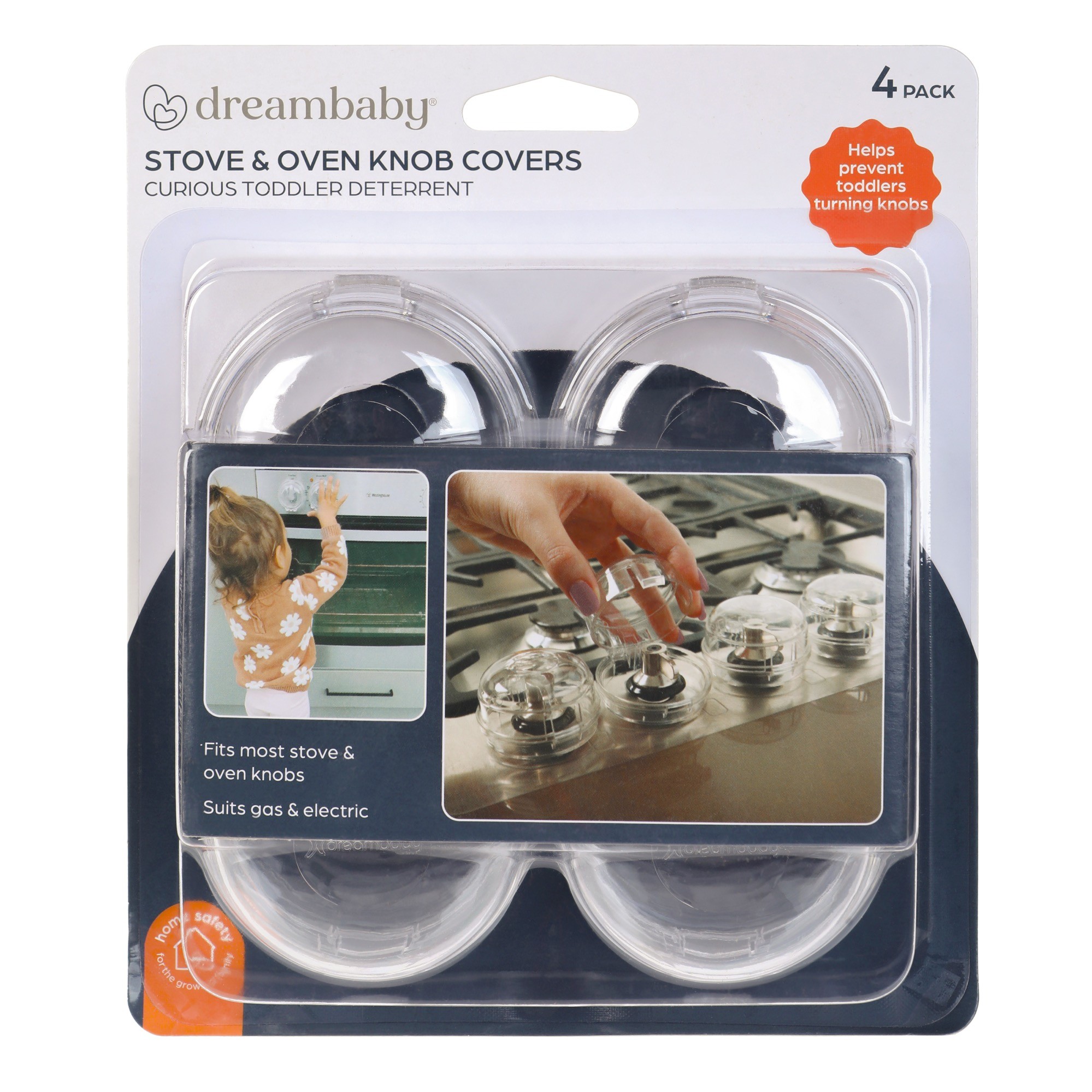 Dreambaby Stove Oven Knob Covers 4pk Latches, Locks & Plugs Baby