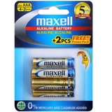 MAXELL AAA Batteries 4 Pack + 2 Bonus image 0