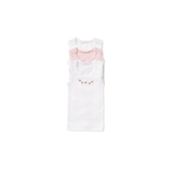 Marquise Singlet 3 Pack White Pink Rose image 0