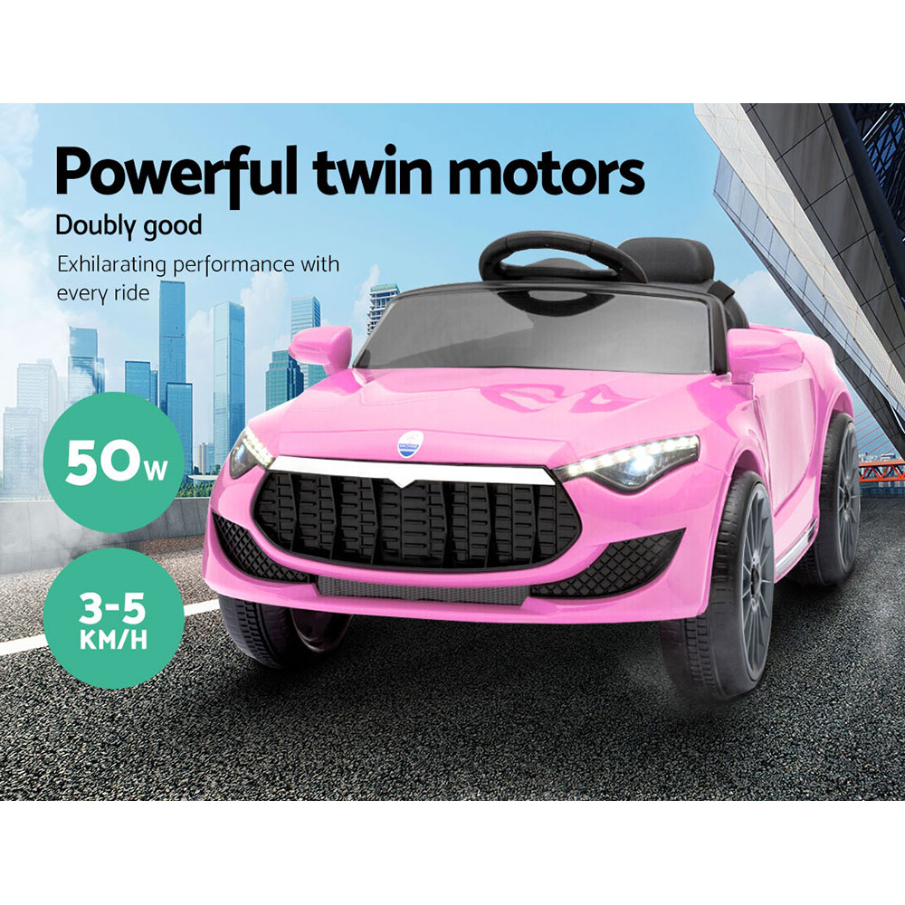 Rigo Ride on Car Electric 12V Battery Remote Control Pink Baby