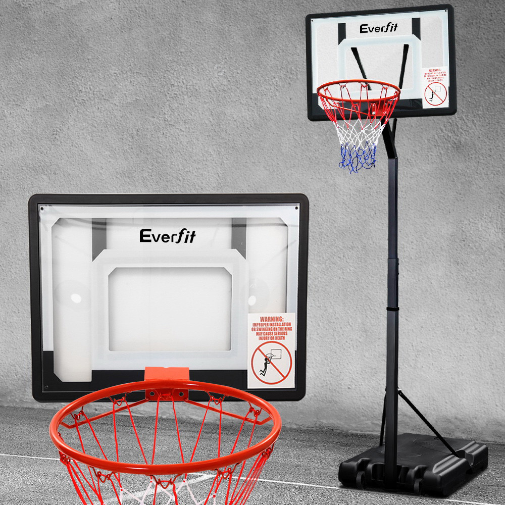 Everfit Basketball Hoop 2.6m Black Baby Bunting AU