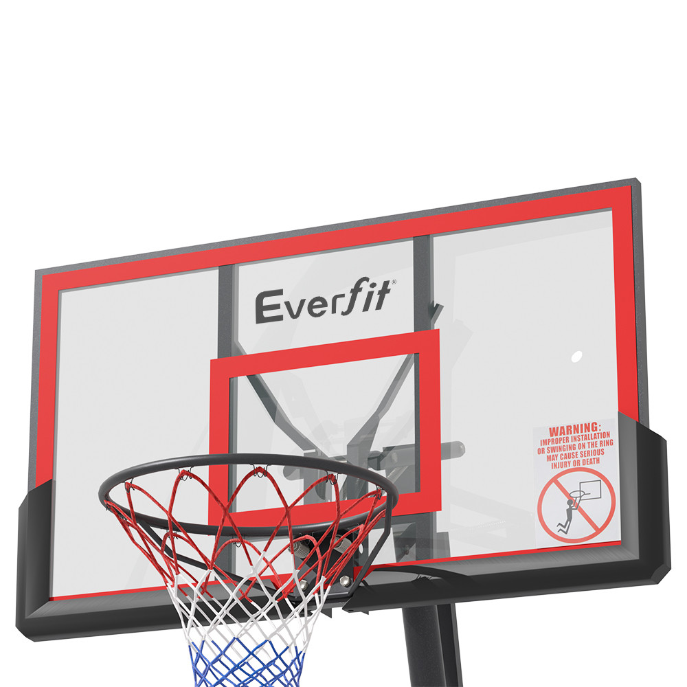 Everfit Basketball Hoop 3.05m Red Baby Bunting AU
