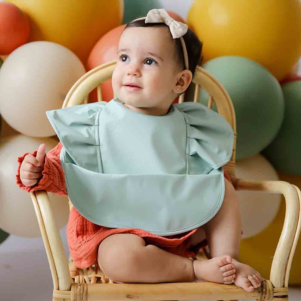 Snuggle Hunny Sage Frill Snuggle Bib Wraps Baby Bunting AU