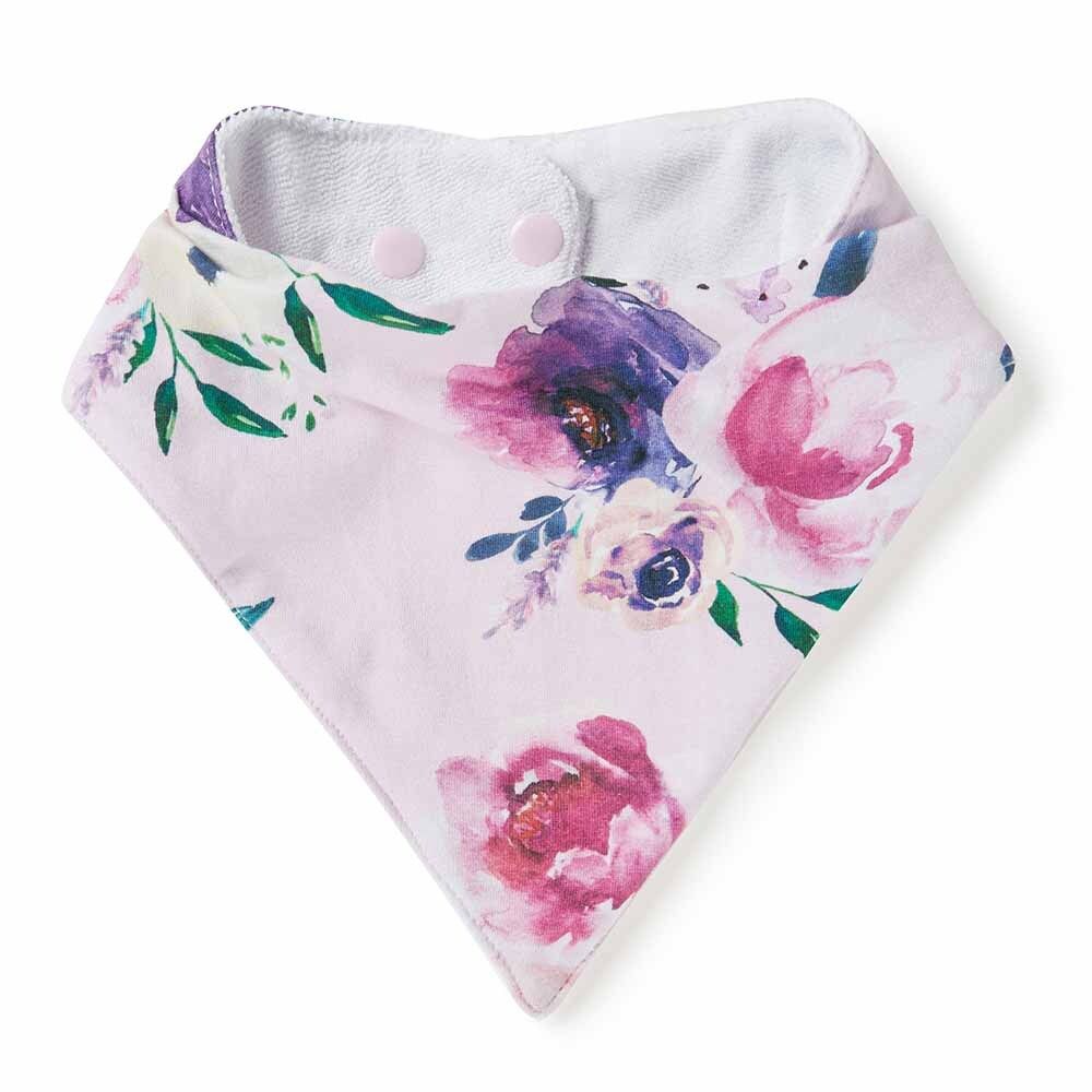 Snuggle Hunny Floral Kiss Dribble Bib | Baby Bunting AU