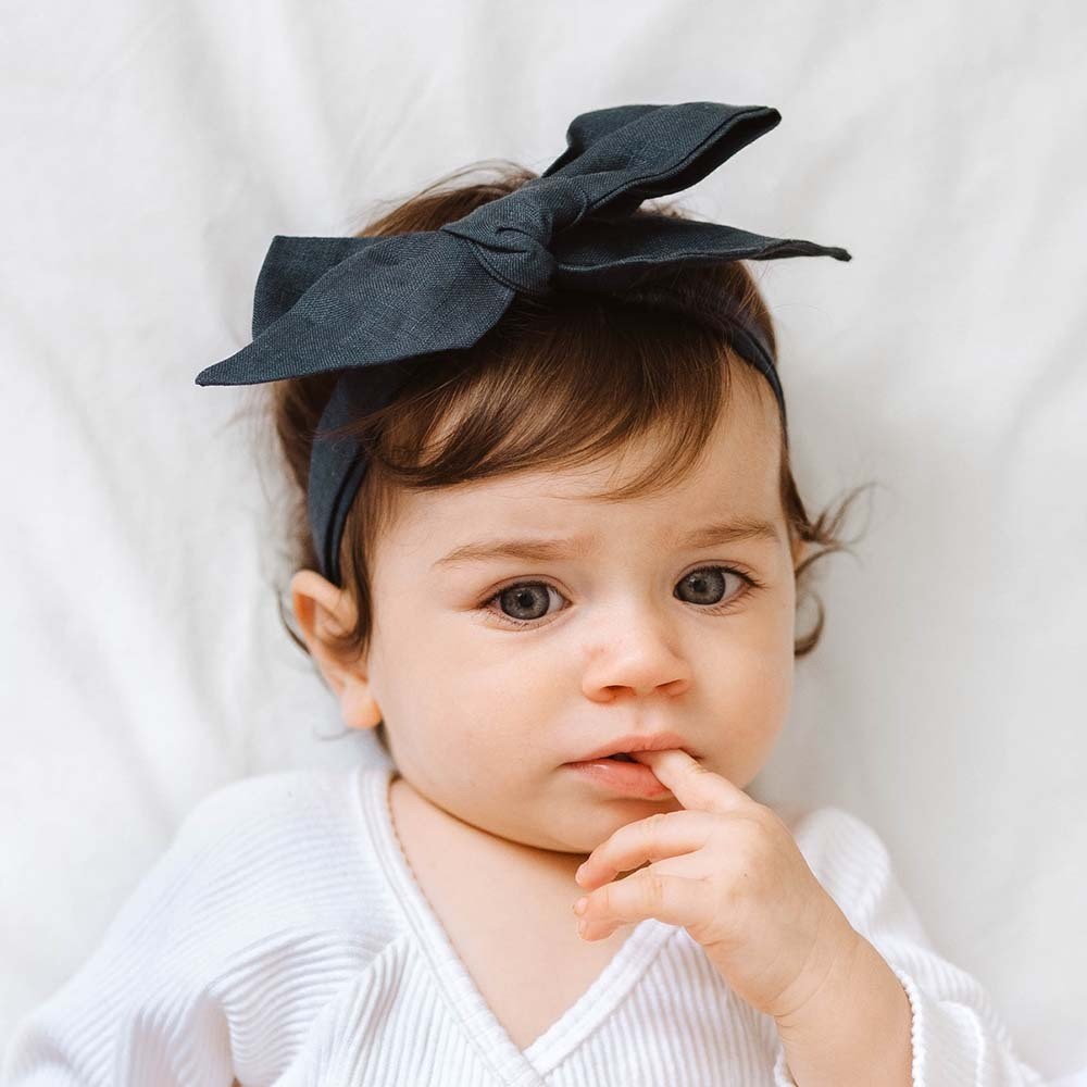 Navy best sale bow headband