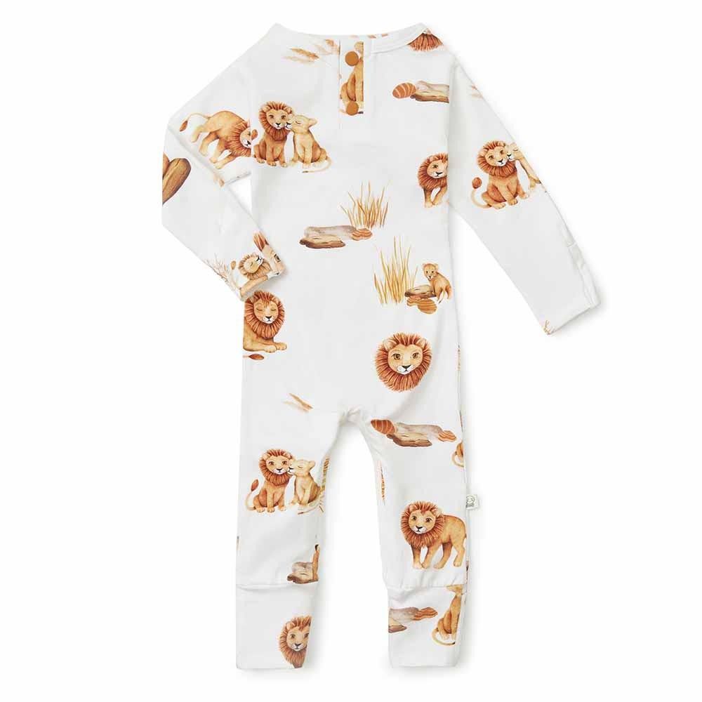 Snuggle Hunny Lion Organic Growsuit | Baby Onesies | Baby Bunting AU