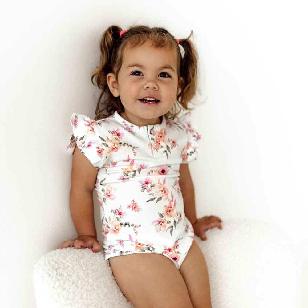 Snuggle Hunny Camille Short Sleeve Organic Bodysuit | Bodysuits | Baby ...