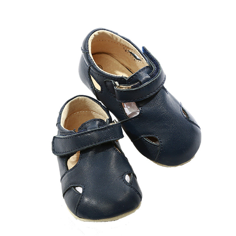 SKEANIE Sunday Navy Baby and Toddler First/Pre Walker Sandals | Baby ...