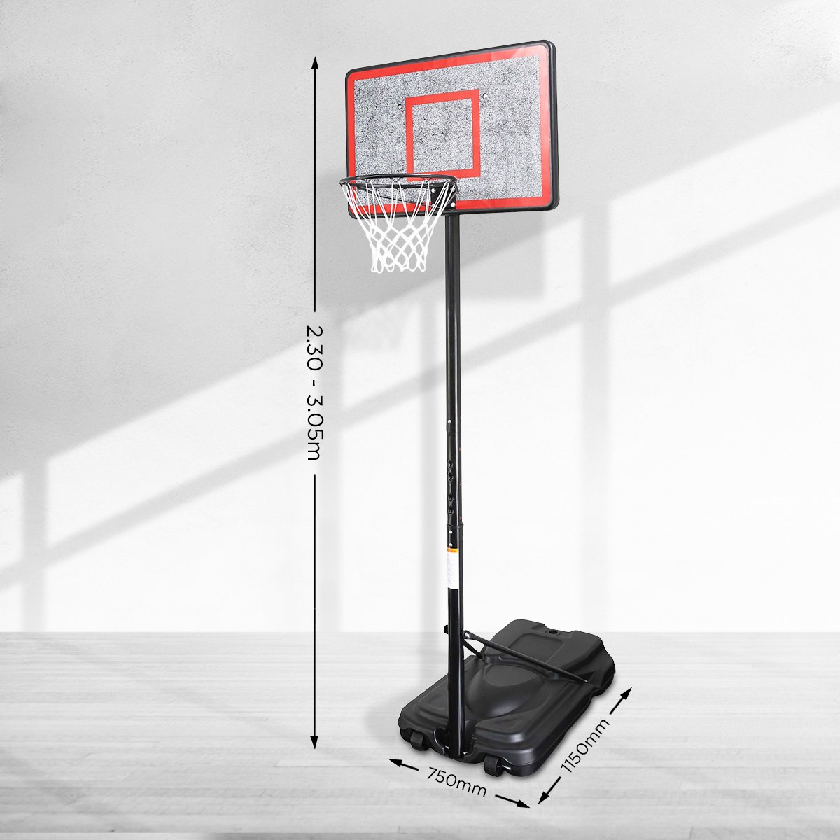 Kahuna HeightAdjustable Basketball Hoop Backboard Portable Stand