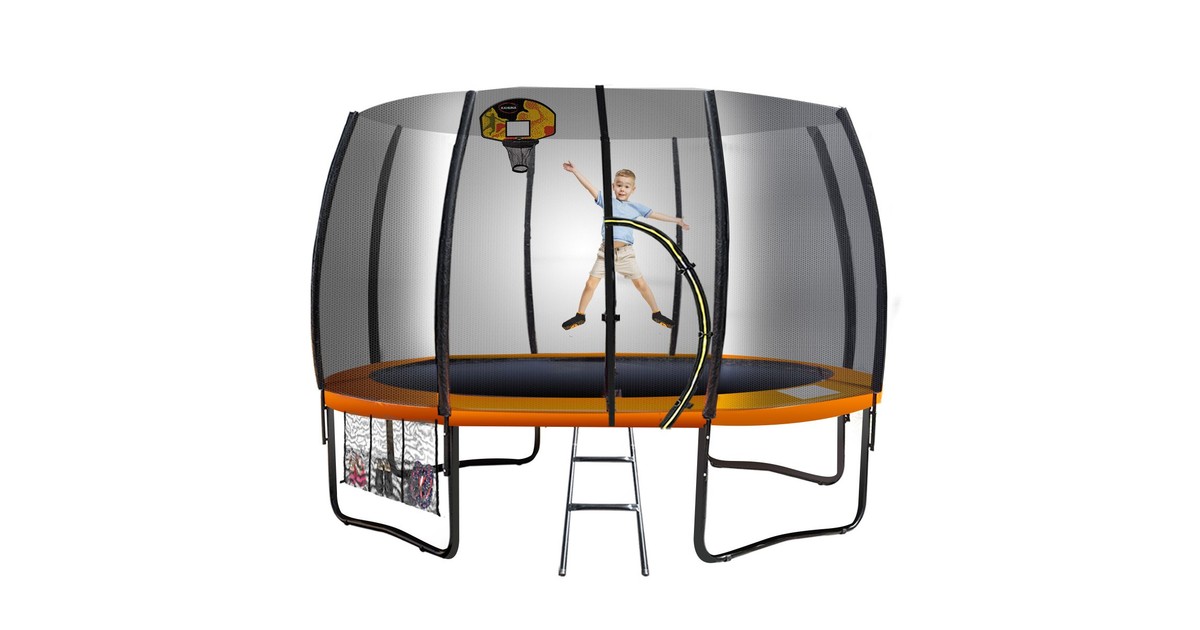 Kahuna 8 ft Springless Trampoline with Basketball Set | Baby Bunting AU