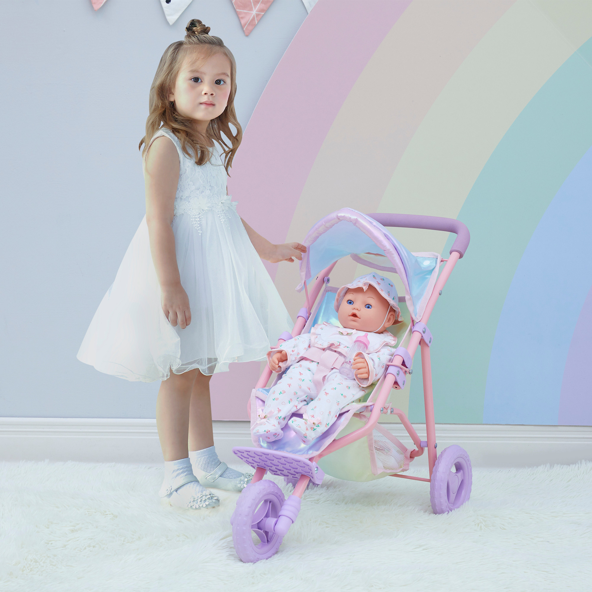 Olivia's Little World - Magical Dreamland Baby Doll Jogging Stroller ...