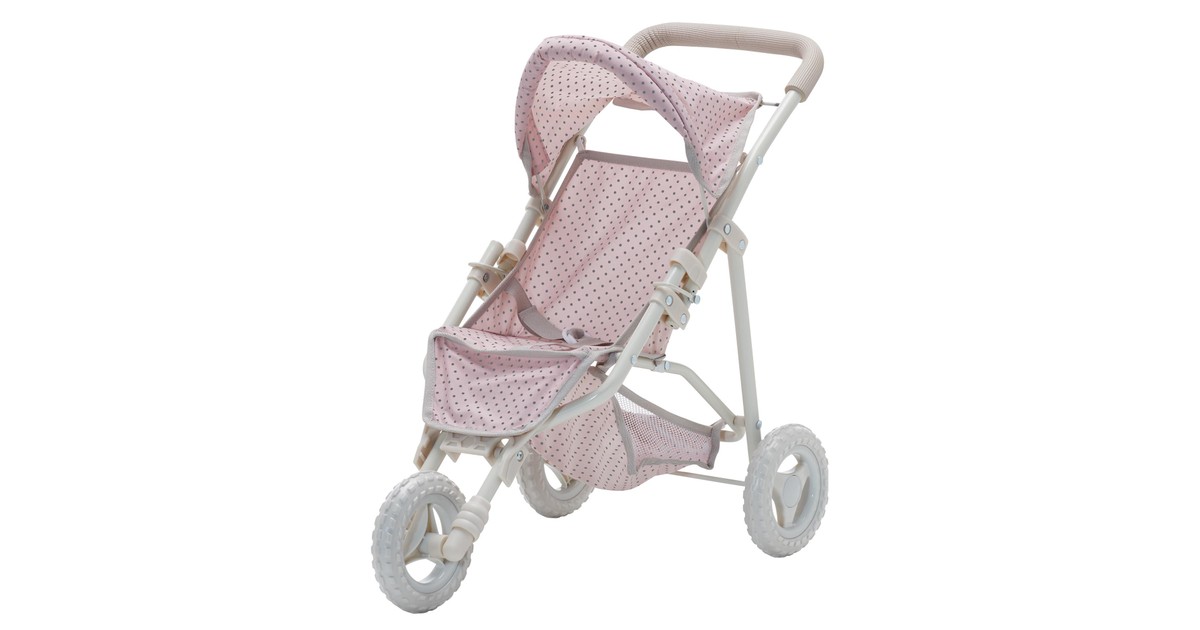 Olivia's Little World Polka Dots Princess Baby Doll Jogging Pram