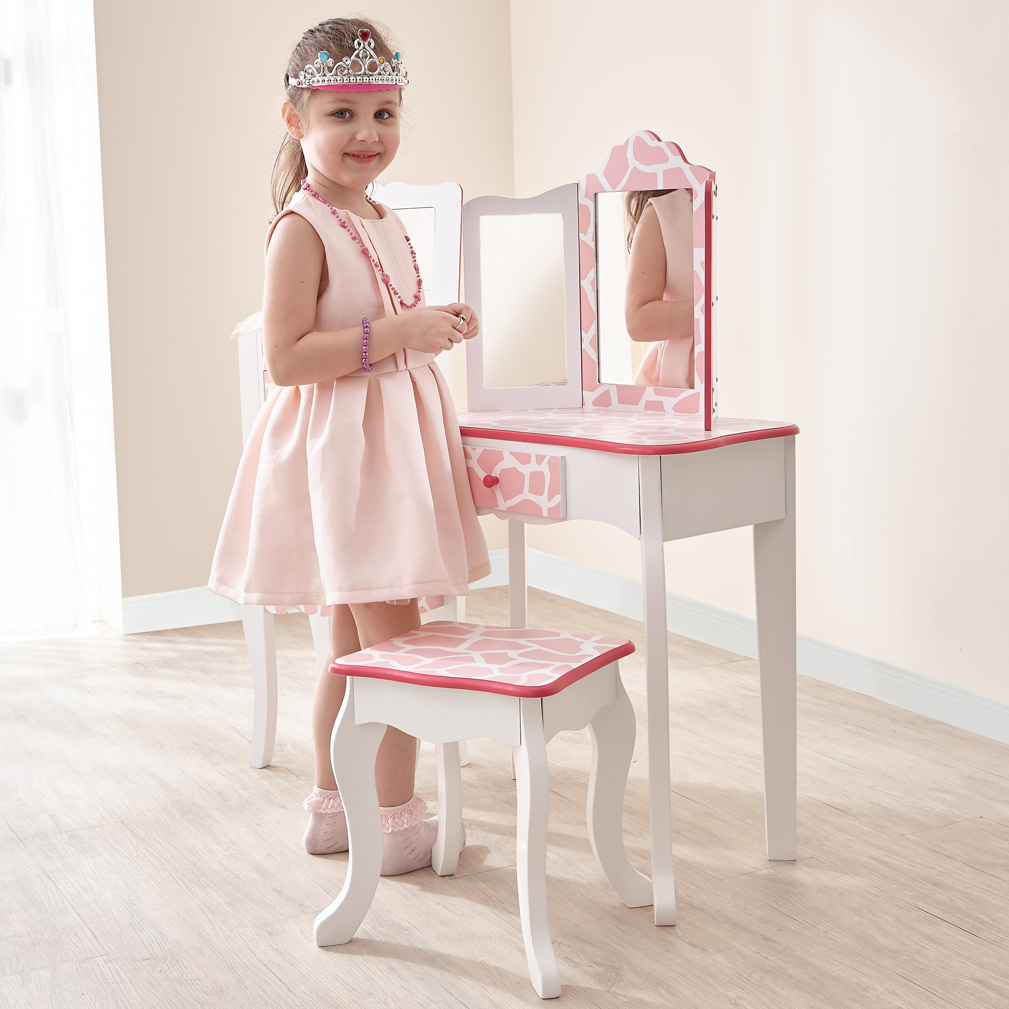 Fantasy Fields - Fashion Giraffe Prints Gisele Play Vanity Set - Pink ...