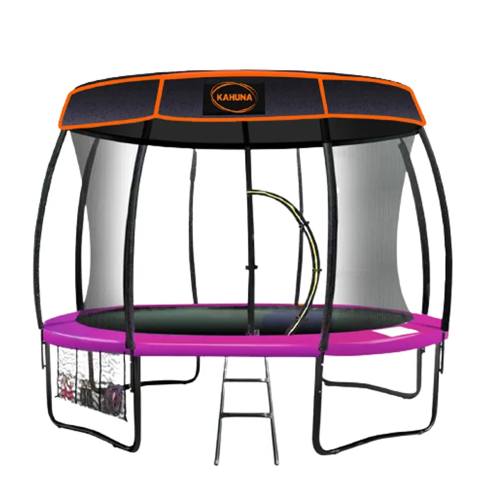 Kahuna Trampoline 8 ft with Roof - Pink