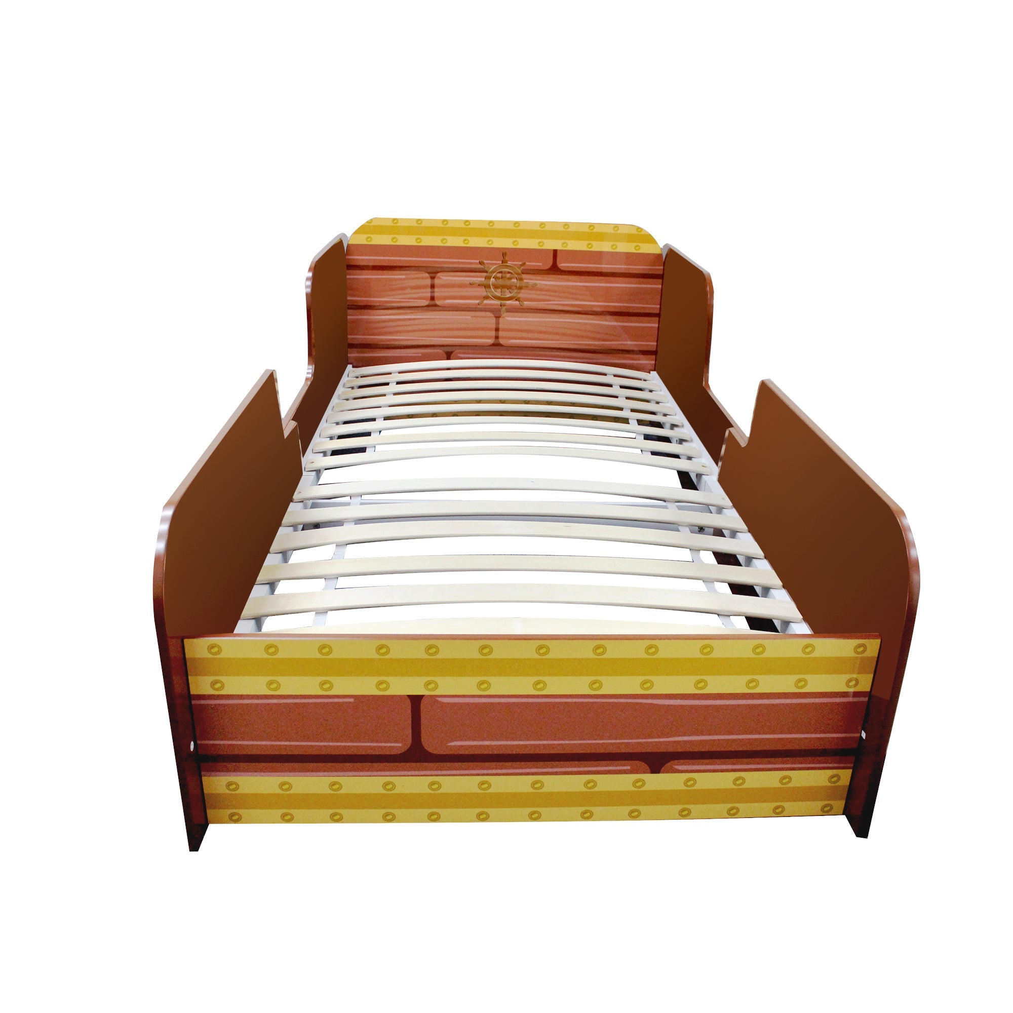 Oli and Ola Kids Pirates Ship Bed Brown Beds Baby Bunting AU