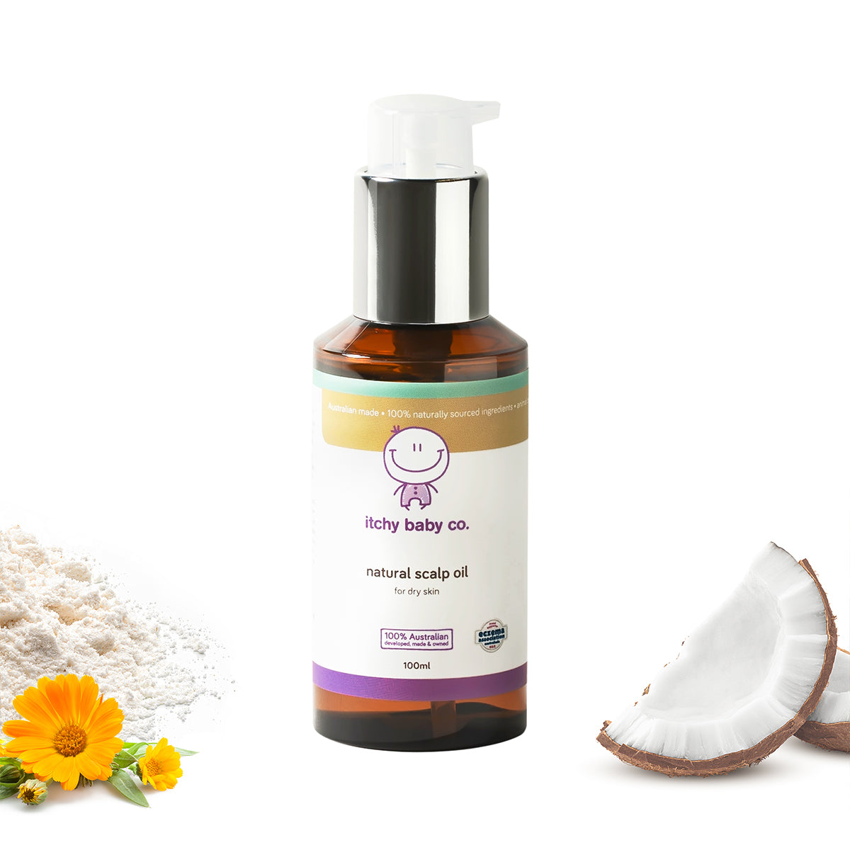 Itchy Baby Co. Natural Baby Dry Scalp Oil 100ml Baby Bunting AU