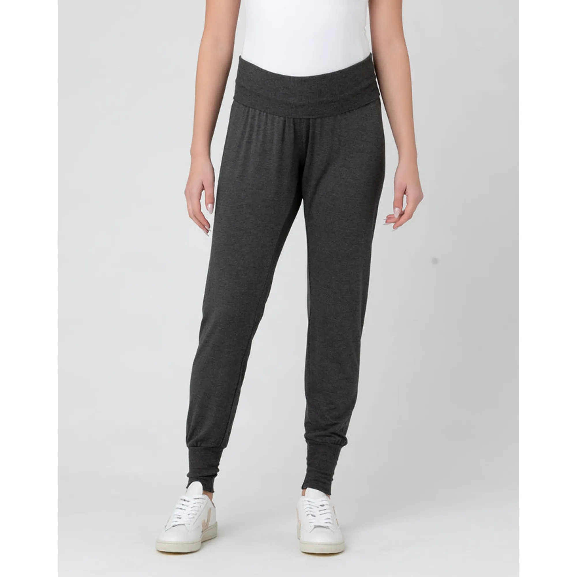 Ripe Maternity Jersey Lounge Pant Charcoal Marle