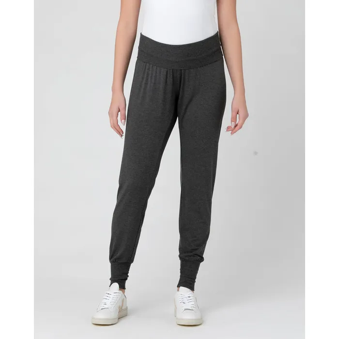 Ripe Maternity Jersey Lounge Pant Charcoal Marle