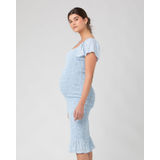 Ripe Maternity Selma Nursing Shirred Dress