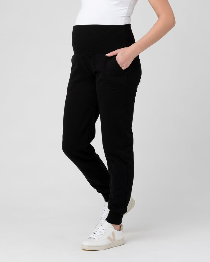 Ripe Maternity Taylor Over Tummy Joggers Black Baby Bunting AU