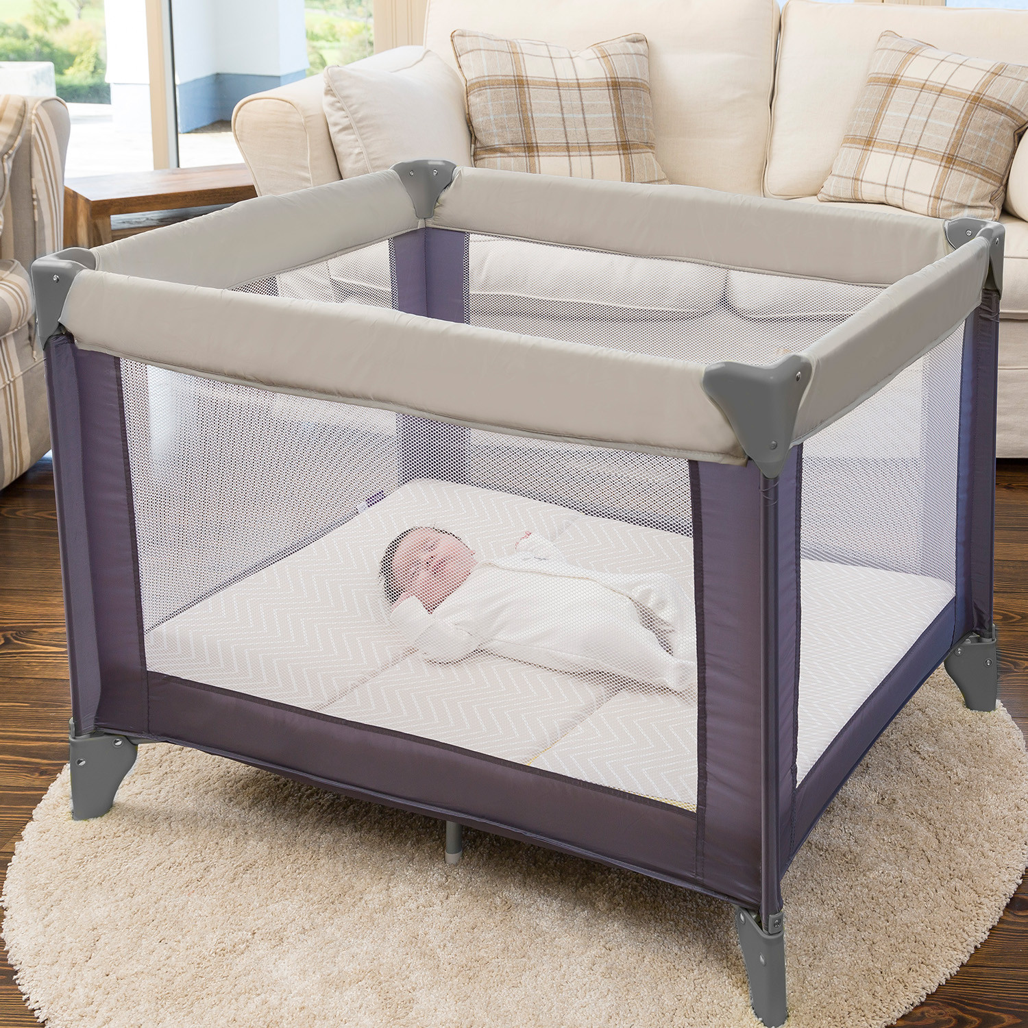 Clevamama ClevaFoam Travel Cot Mattress 3 in 1 Sleep Sit Play Mattresses Baby Bunting AU