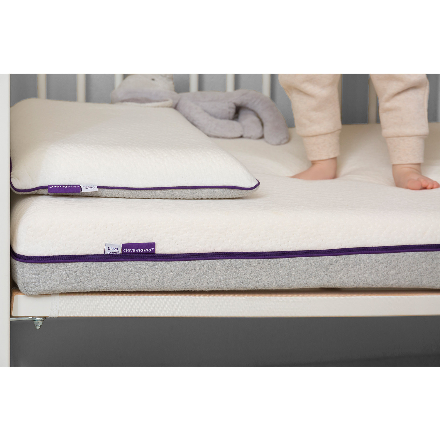 Clevamama ClevaFoam Support Mattress Increased AirFlow 70 x 140 x 9cm Mattresses Baby Bunting AU