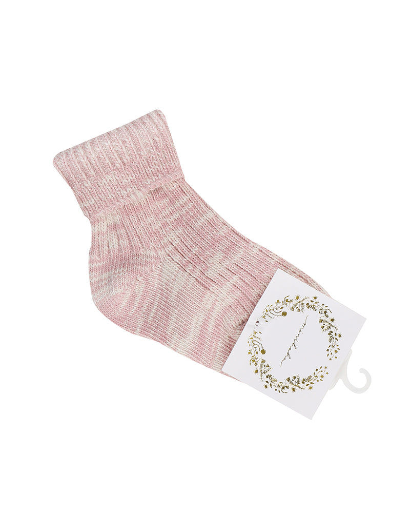 Minihaha Twist Short Socks - Pink | Baby Socks | Baby Bunting AU